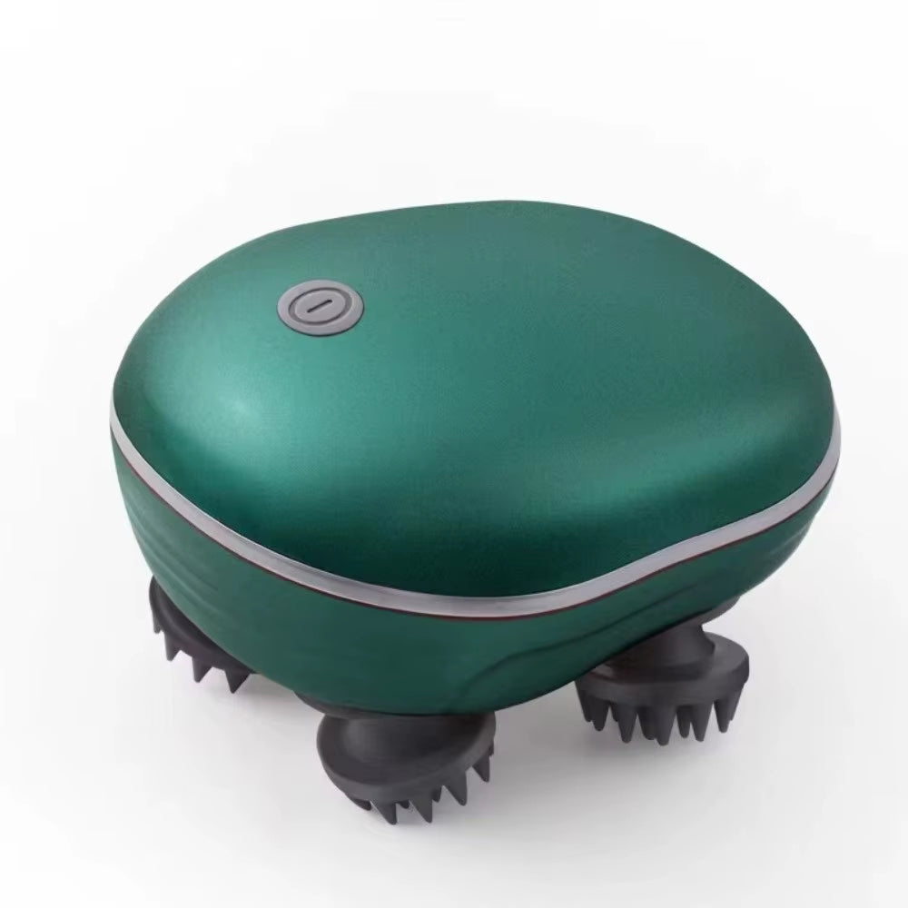 Muscle Massager Electric Head Massager Scalp Relax Vibration Scalp Massager Rechargeable Kneading Head Massage Machine Women/Men