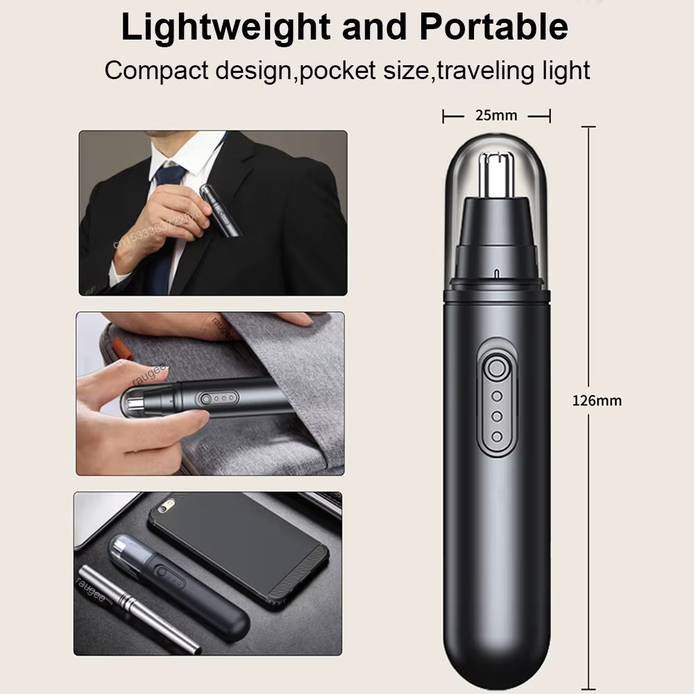 Nose Hair Trimmer Mini Trimmer for Nose Electric Hair Trimmer Nose Portable Hair Clipper Rechargeable Ear and Nose Hair Trimmer