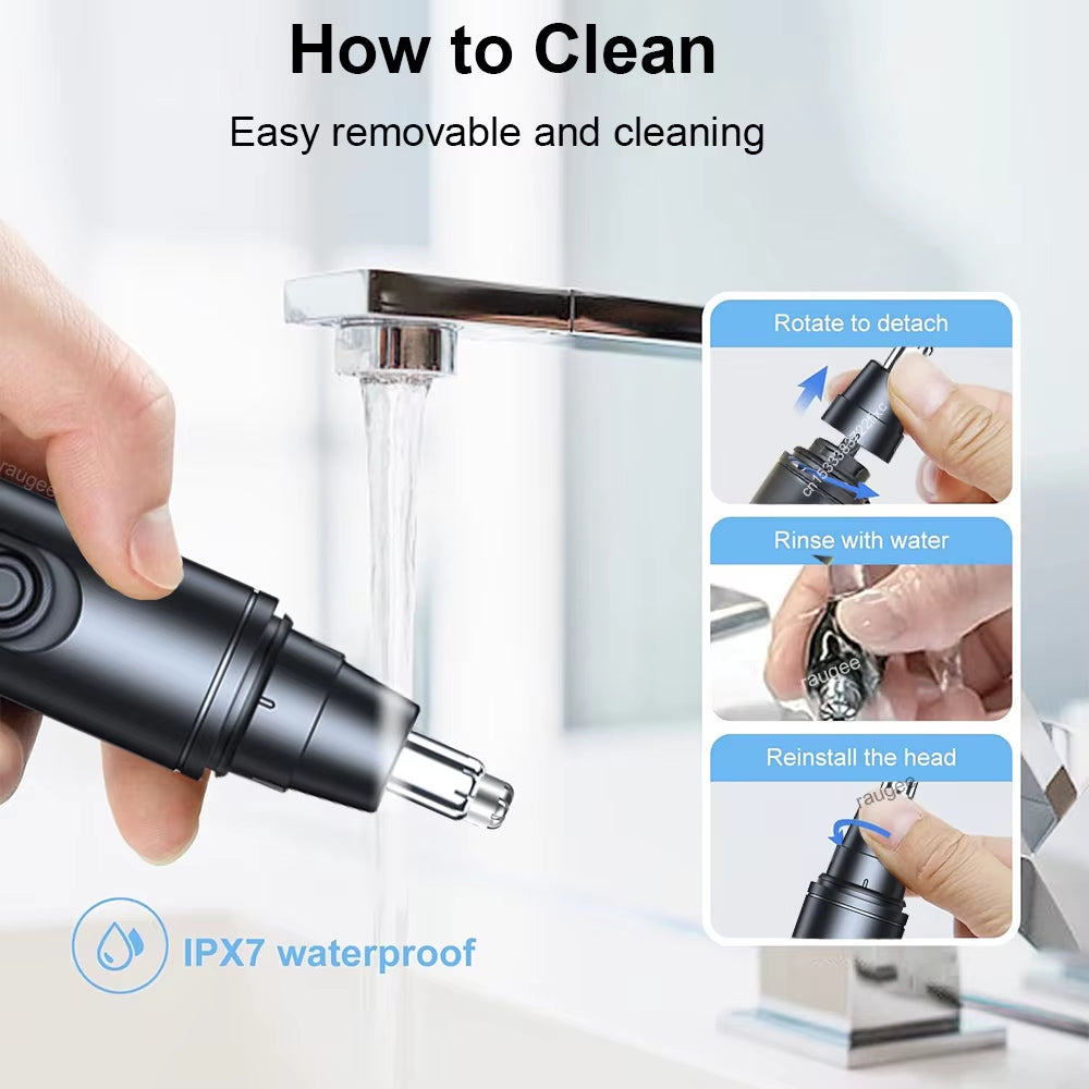 Nose Hair Trimmer Mini Trimmer for Nose Electric Hair Trimmer Nose Portable Hair Clipper Rechargeable Ear and Nose Hair Trimmer