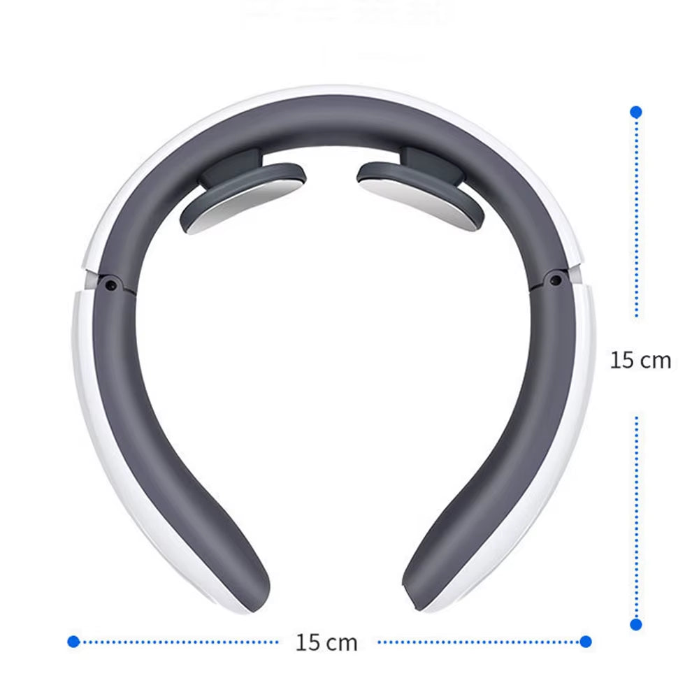 Ems Electric Neck Massager 6-Mode 9-Speed Massager Muscle Relaxation Battery Neck Massager Tool Relax Cervical Relief Pain