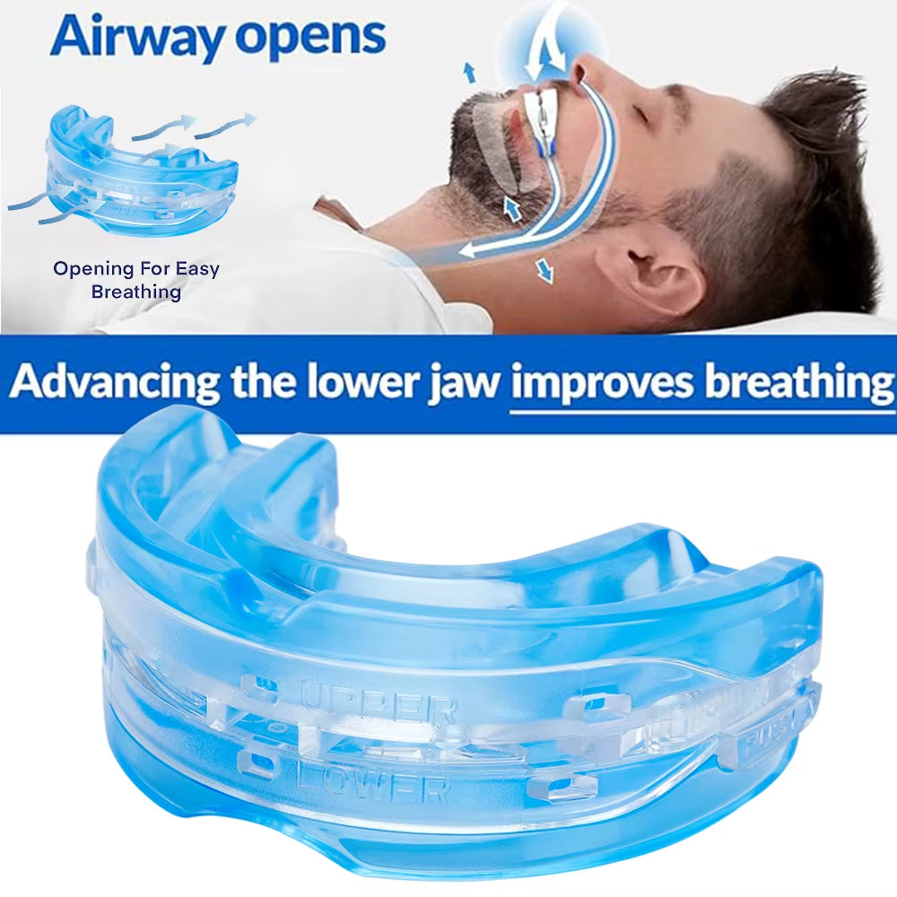 Anti Snoring Bruxism Mouth Guard Improve Sleeping Teeth Bruxism Sleeping anti Snoring and Apnea Snoring Device to Stop Snoring