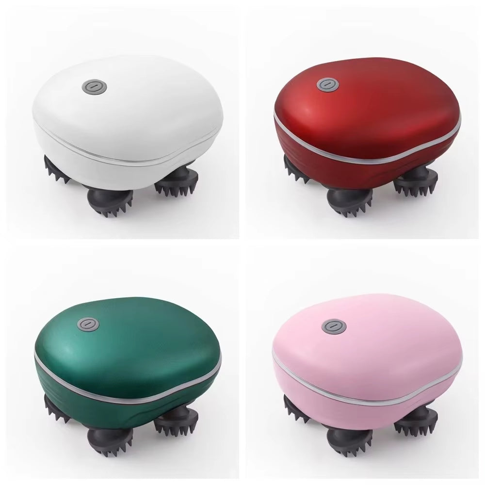 Muscle Massager Electric Head Massager Scalp Relax Vibration Scalp Massager Rechargeable Kneading Head Massage Machine Women/Men