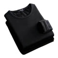 Men Autumn Winter Fashion round Neck Warm Long‑Sleeved Thermal Underwear T‑Shirt Bottoming Shirt