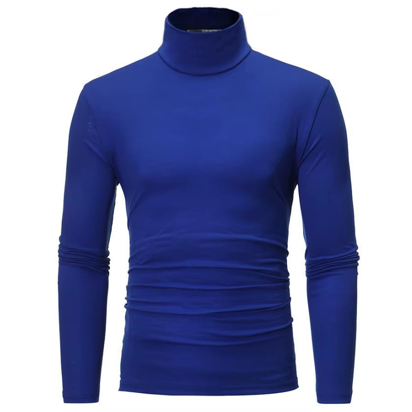 Thermal Underwear Tops Men Winter Clothes Thermal Shirt Autumn Men'S Winter Tights High Neck Thin Slim Fit Long Sleeve T-Shirt